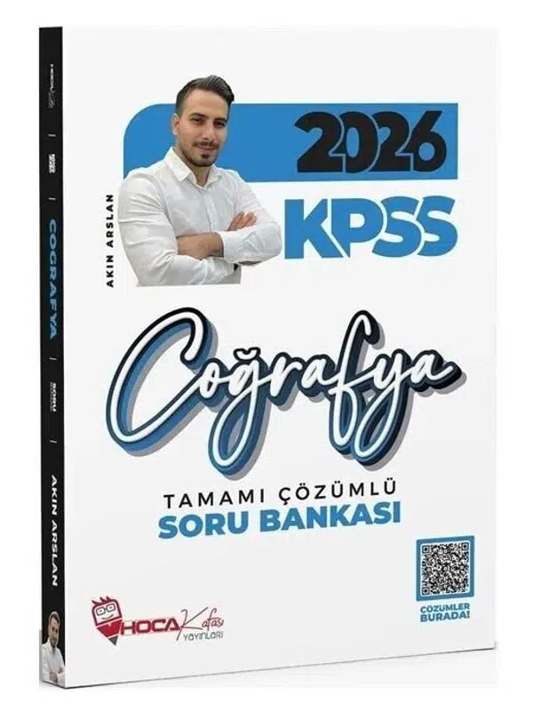 2026 KPSS Coğrafya Soru Bankası Çözümlü - Akın Arslan Hoca Kafası Yayınları