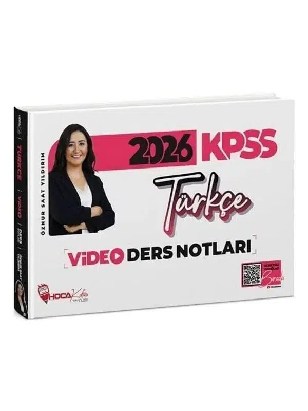 2026 KPSS Türkçe Video Ders Notları - Öznur Saat Yıldırım Hoca Kafası Yayınları