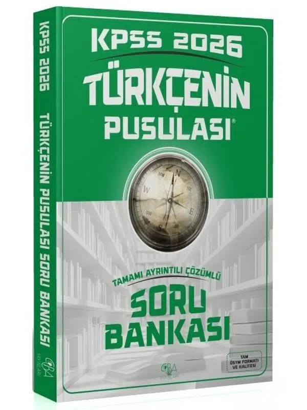 2026 KPSS Türkçenin Pusulası Soru Bankası Çözümlü CBA Yayınları