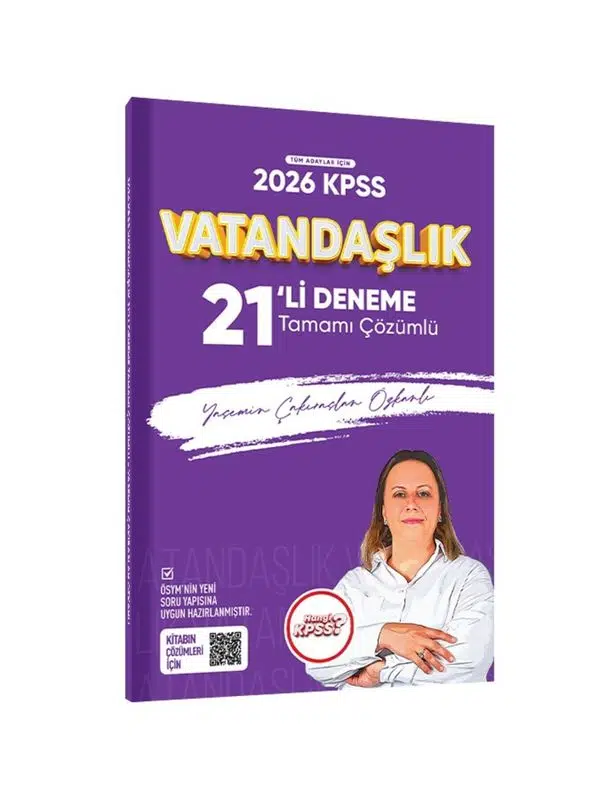 2026 KPSS Vatandaşlık 21li Deneme Tamamı Çözümlü Yasemin Özkanlı
