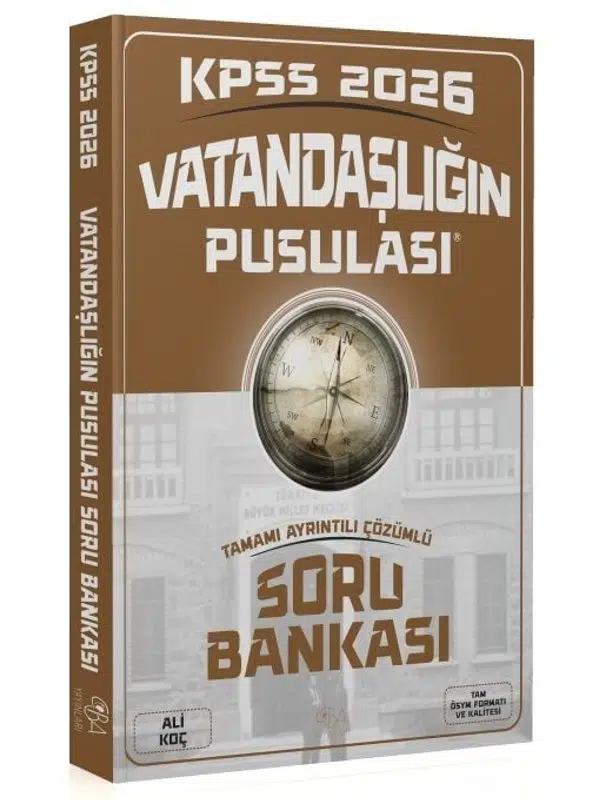 2026 KPSS Vatandaşlık Vatandaşlığın Pusulası Soru Bankası Çözümlü - Ali Koç CBA Yayınları