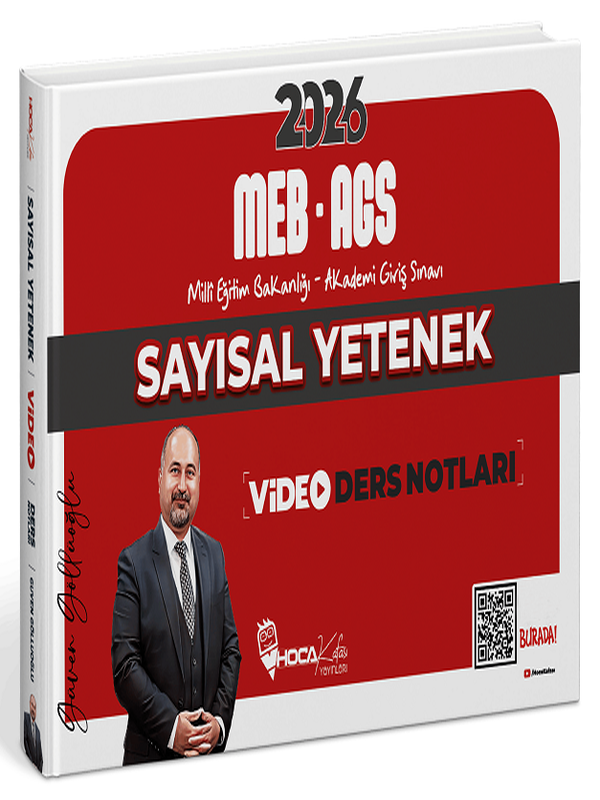 2026 MEB-AGS Sayısal Yetenek Video Ders Notları - Güven Göllüoğlu Hoca Kafası Yayınları