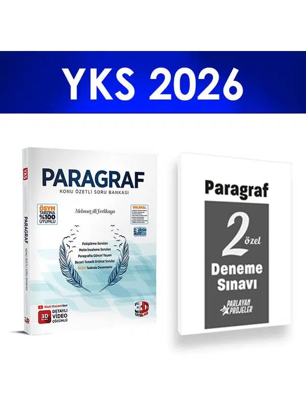 2026 TYT Paragraf Konu Özetli Soru Bankası 3D Yayınları Paragraf Deneme Hediye