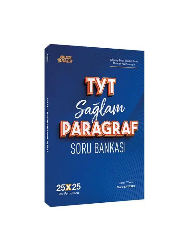 2026 TYT Sağlam Paragraf Soru Bankası 25x25 Deneme Formatında Parlayan Projeler