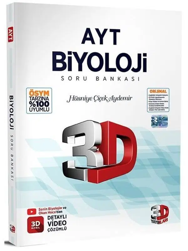 3D Yayınları AYT Biyoloji Soru Bankası 2026