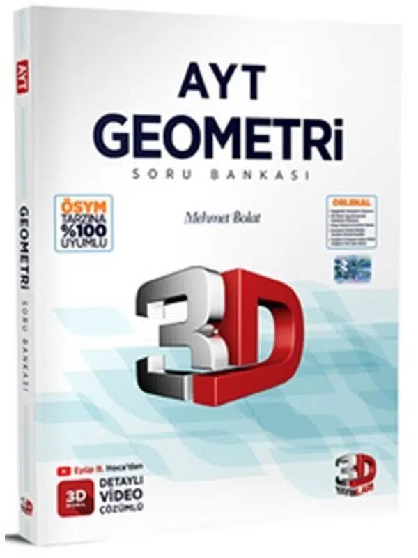 3D Yayınları AYT Geometri Soru Bankası 2026