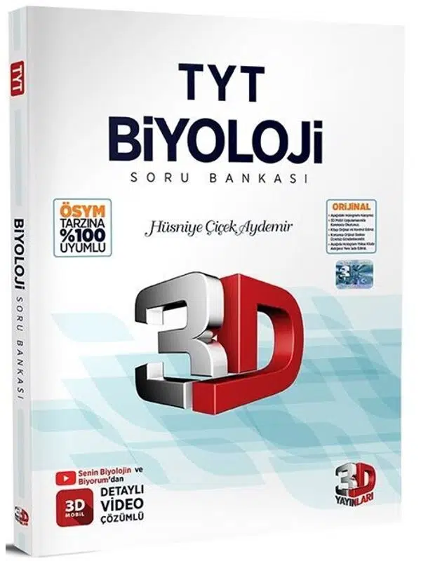 3D Yayınları TYT Biyoloji Soru Bankası 2026