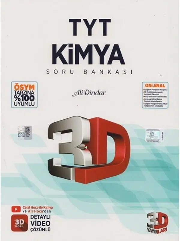 3D Yayınları TYT Kimya Soru Bankası 2026