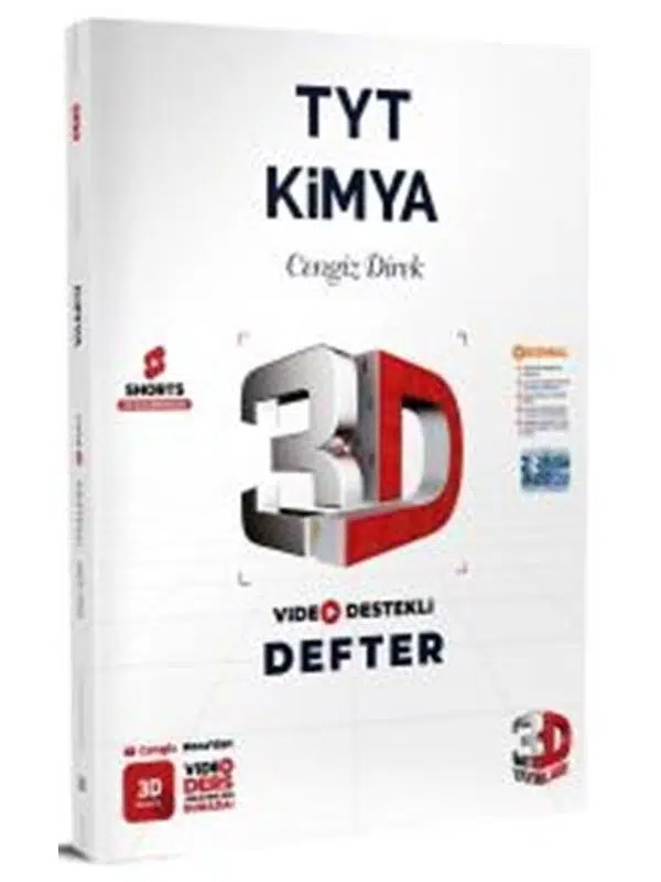 3D Yayınları TYT Kimya Video Destekli Defter 2026