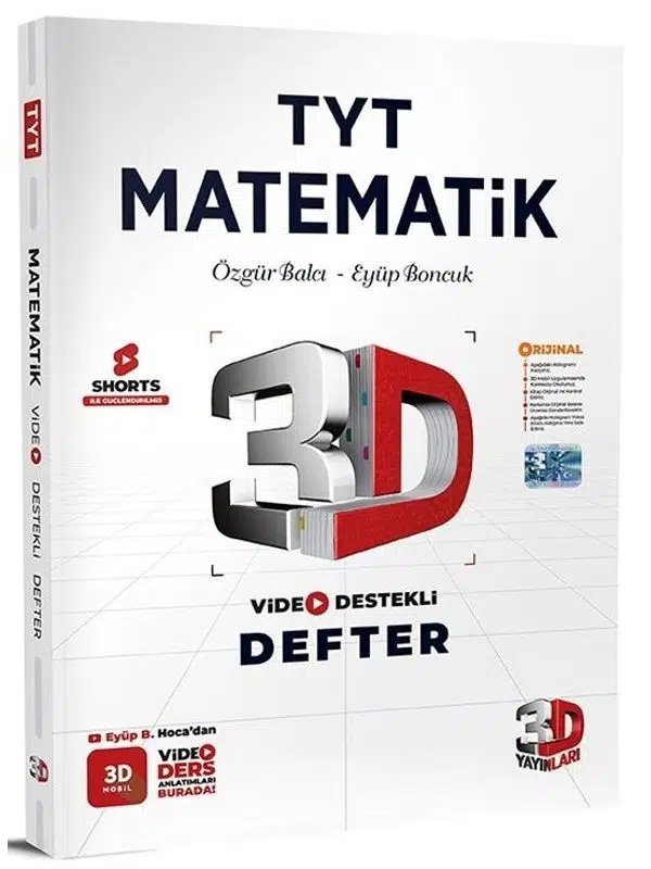 3D Yayınları TYT Matematik Video Destekli Defter