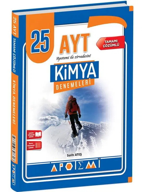 Apotemi Yayınları AYT Kimya 25 li Deneme