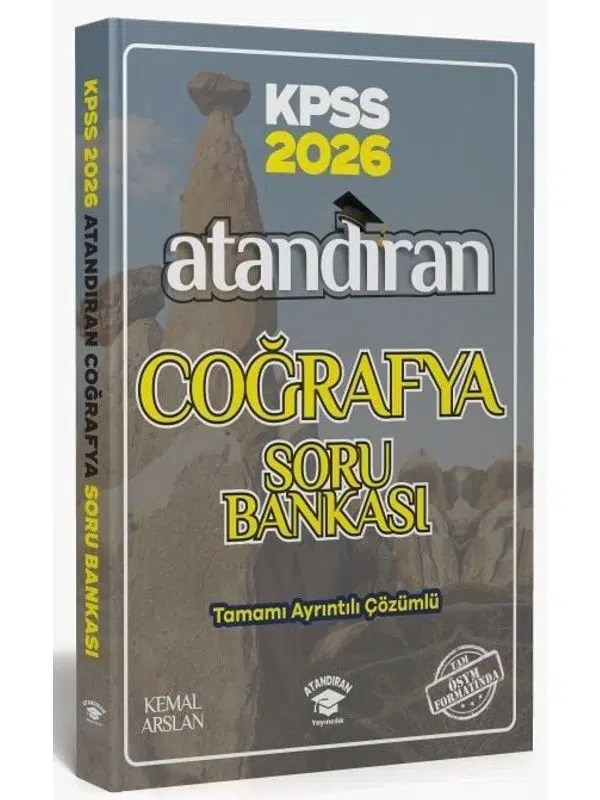 Atandıran 2026 KPSS Coğrafya Soru Bankası Çözümlü - Kemal Arslan 