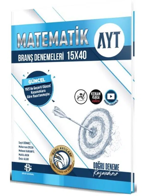 Bilgi Sarmal Yayınları AYT Matematik 15 x 40 Branş Denemeleri