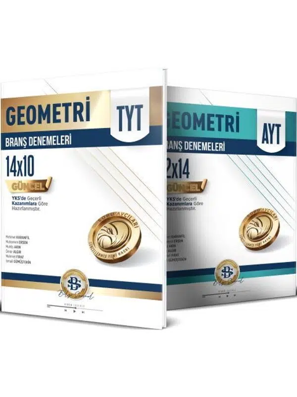Bilgi Sarmal Yayınları TYT AYT Geometri 12 x 14 Branş Denemeleri