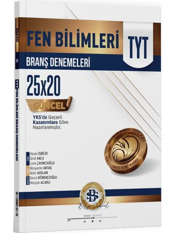 Bilgi Sarmal Yayınları TYT Fen Bilimleri 25 x 20 Branş Denemeleri