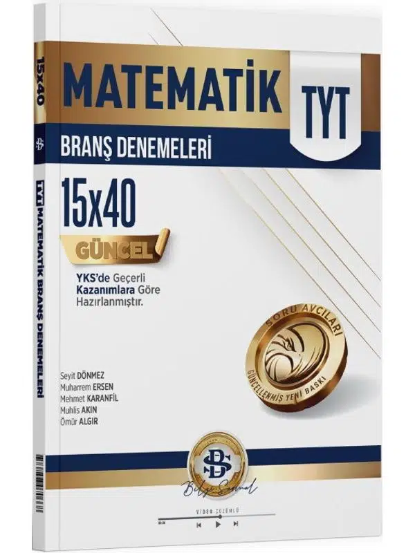 Bilgi Sarmal Yayınları TYT Matematik 15 x 40 Branş Denemeleri