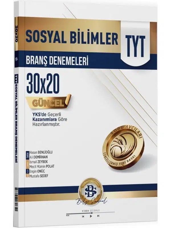 Bilgi Sarmal Yayınları TYT Sosyal Bilimler 30 x 20 Branş Denemeleri