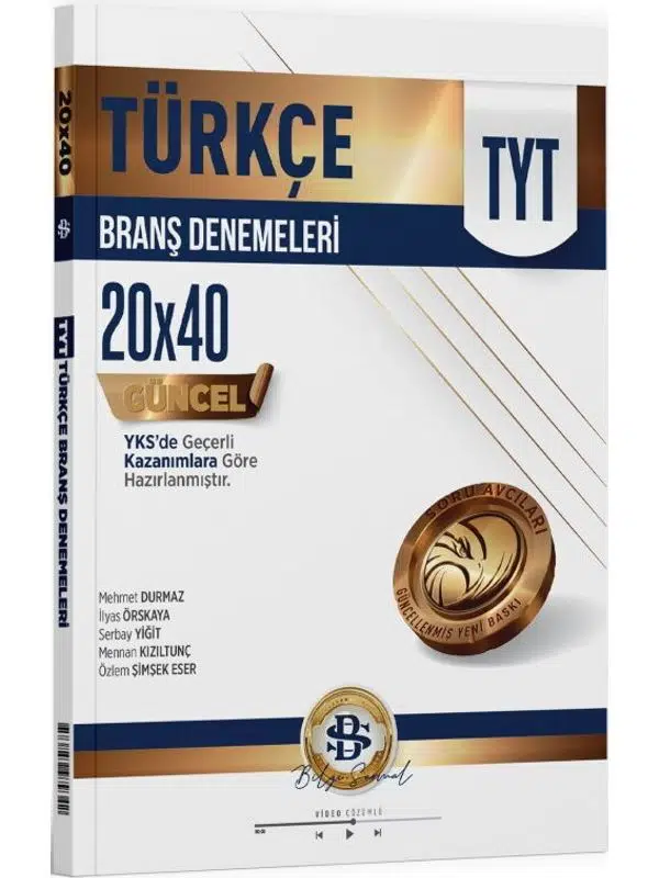 Bilgi Sarmal Yayınları TYT Türkçe 20 x 40 Branş Denemeleri
