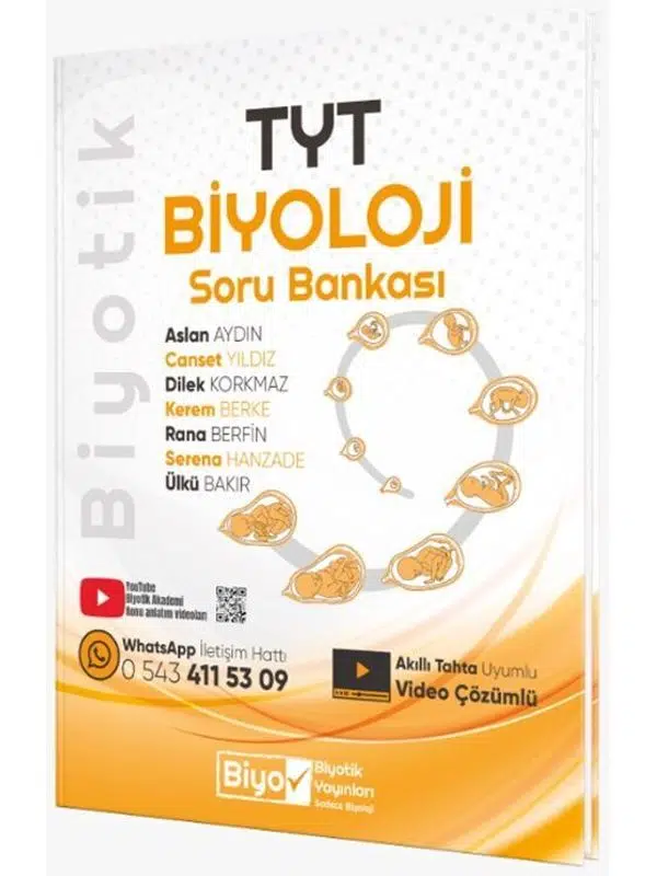 Biyotik Yayınları TYT Biyoloji Soru Bankası Parlayan Ayraç