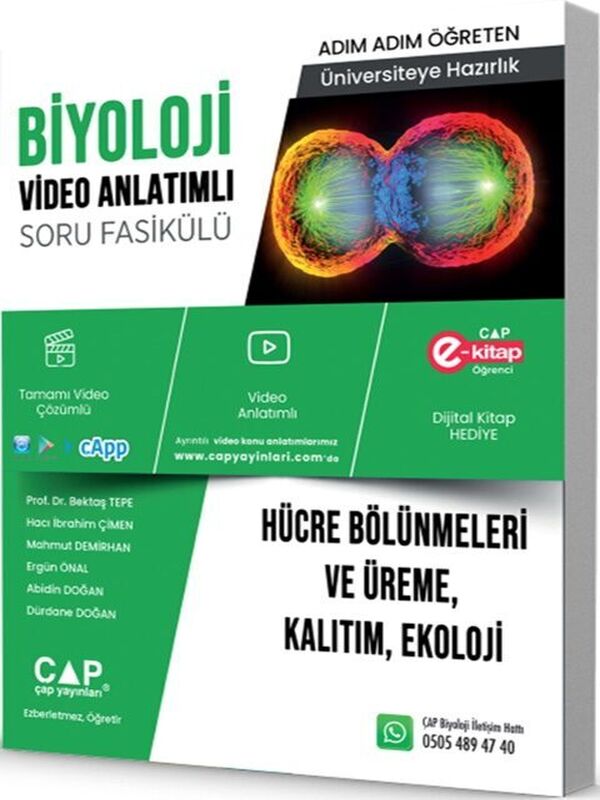 Çap Biyoloji Hücre Bölünmeleri ve Üreme Kalıtım Eko Soru Fasikülü Parlayan Paragraf 2 Deneme Hediye