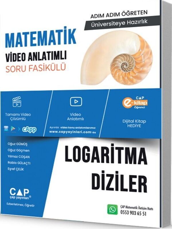 Çap Matematik Logaritma Diziler Konu Anlatımlı Soru Bankası Parlayan Paragraf 2 Deneme Hediye