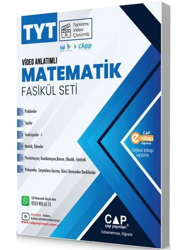 Çap TYT Matematik Seti Tamamı Video Çözümlü