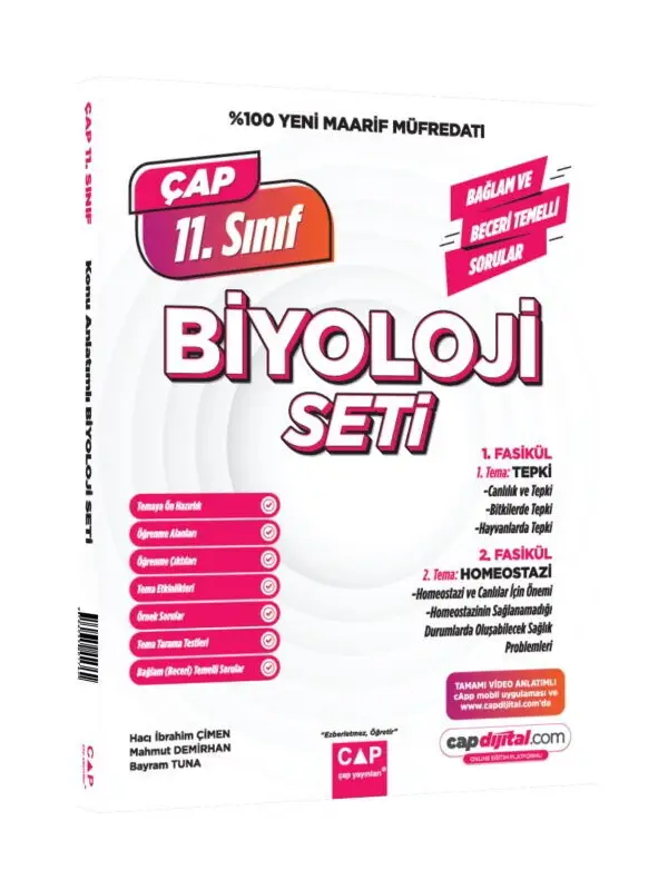 Çap Yayınları 11. Sınıf Biyoloji Maarif Model Set