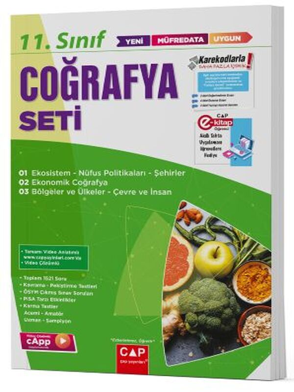 Çap Yayınları 11. Sınıf Coğrafya Seti