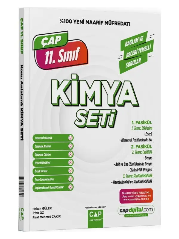 Çap Yayınları 11. Sınıf Kimya Maarif Model Set