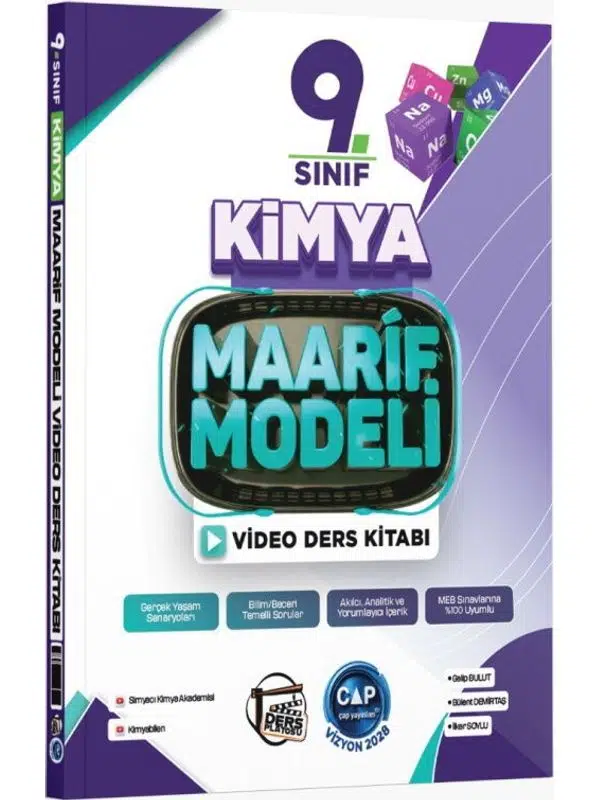 Çap Yayınları 9. Sınıf Kimya Maarif Video Ders Kitabı