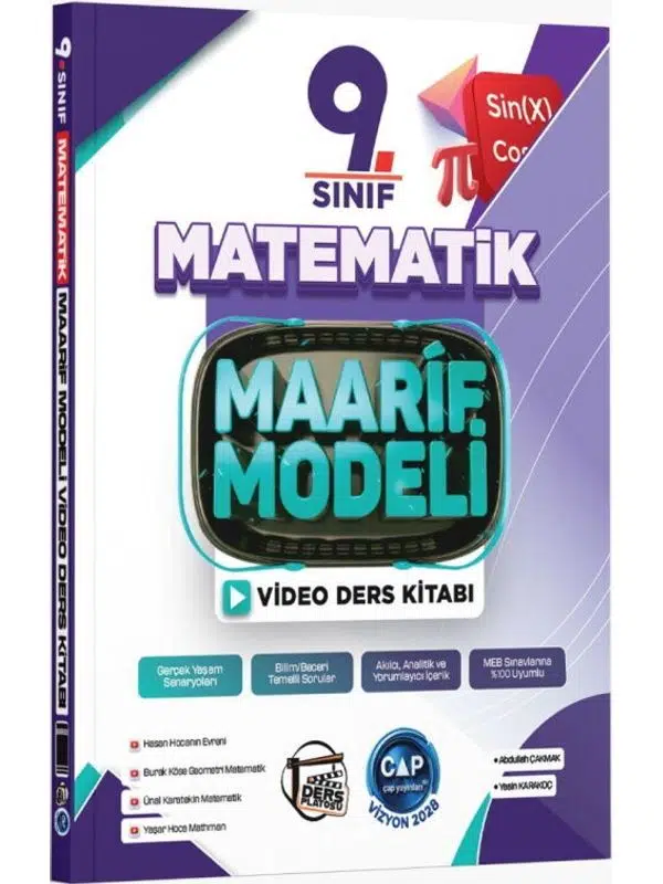 Çap Yayınları 9. Sınıf Matematik Maarif Video Ders Kitabı