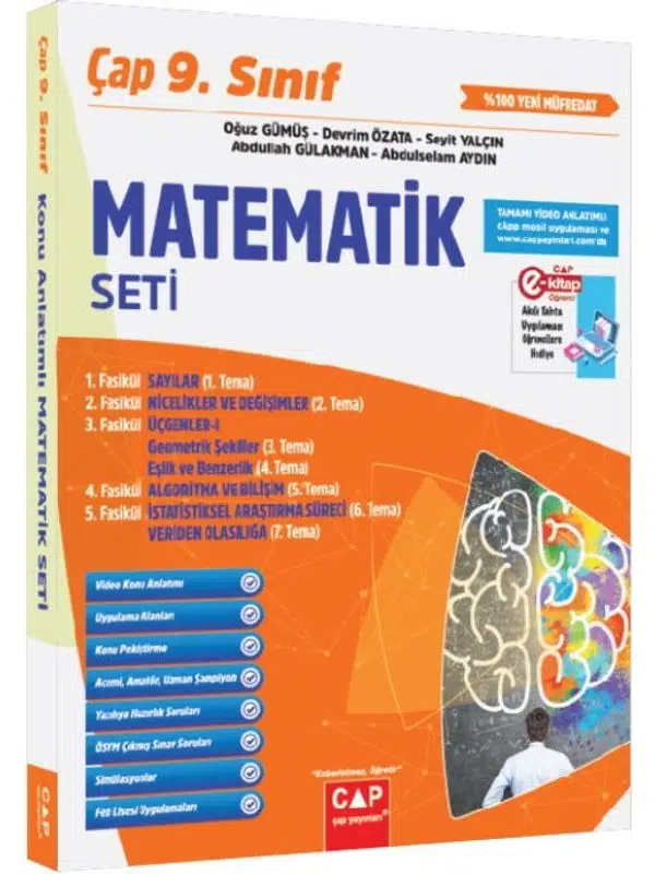 Çap Yayınları 9. Sınıf Matematik Seti
