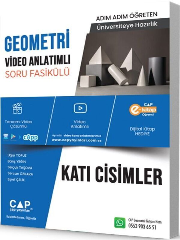 Çap Yayınları Geometri Katı Cisimler Parlayan Paragraf 2 Deneme Hediye
