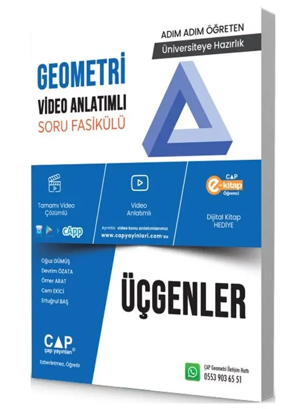 Çap Yayınları Geometri Üçgenler Konu Anlatımlı Soru Fasikülü Parlayan Paragraf 2 Deneme Hediye
