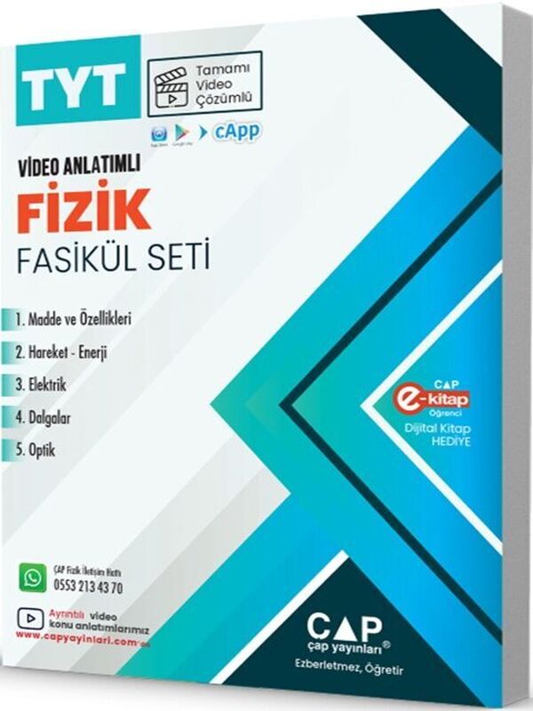 Çap Yayınları TYT Fizik Seti Parlayan Paragraf 2 Deneme Hediye