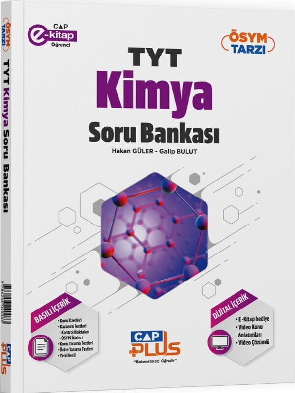 Çap Yayınları TYT Kimya Plus Soru Bankası