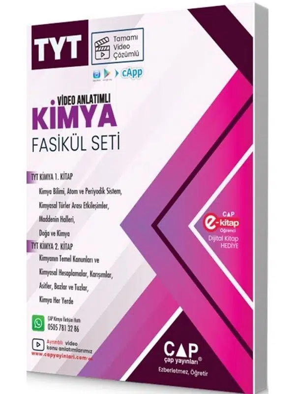 Çap Yayınları TYT Kimya Seti