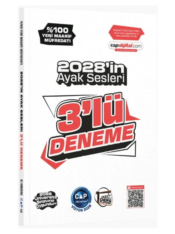 Çap Yayınları Üniversiteye Hazırlık Ders Platosu 3 lü Deneme