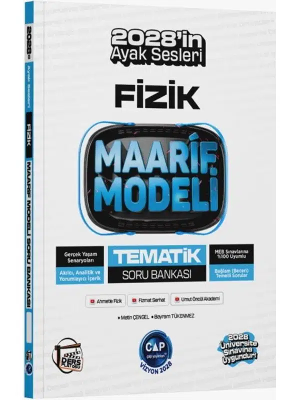 Çap Yayınları Üniversiteye Hazırlık Fizik Ders Platosu Maarif Modeli Tematik Soru Bankası