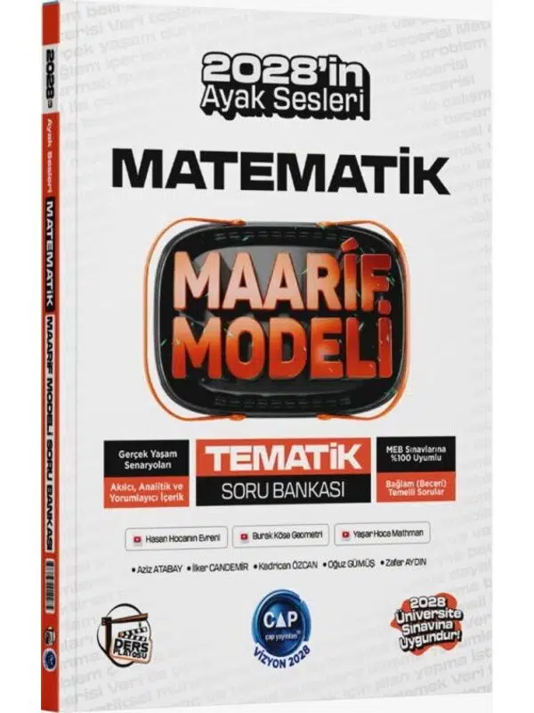 Çap Yayınları Üniversiteye Hazırlık Matematik Ders Platosu Maarif Modeli Tematik Soru Bankası