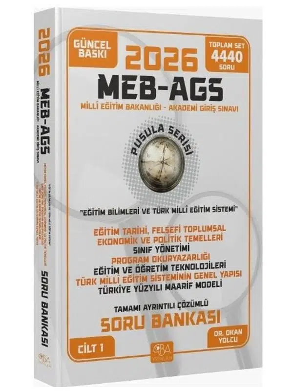 CBA 2026 MEB-AGS Eğitim Bilimleri Eğitim Temelleri-Sınıf Yönetimi-Öğretim Teknolojileri-Maarif Modeli Soru Bankası Çözümlü