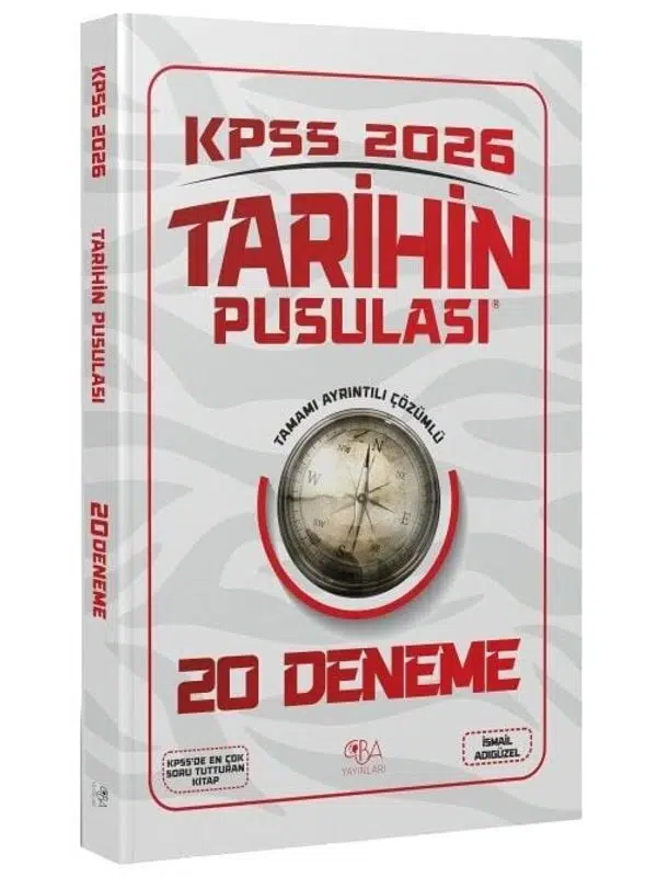 CBA Yayınları 2026 KPSS Tarihin Pusulası 20 Deneme Çözümlü - İsmail Adıgüzel