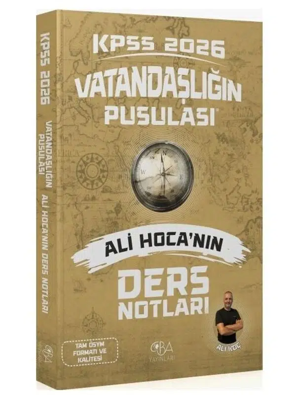 CBA Yayınları 2026 KPSS Vatandaşlık Vatandaşlığın Pusulası Ders Notları