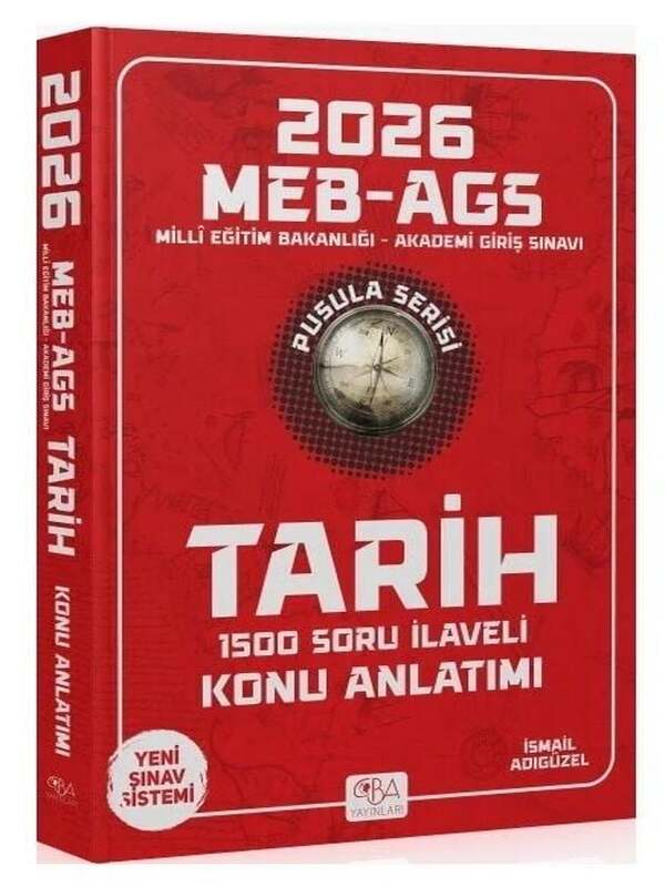 CBA Yayınları 2026 MEB-AGS Tarihin Pusulası Konu Anlatımı - İsmail Adıgüzel
