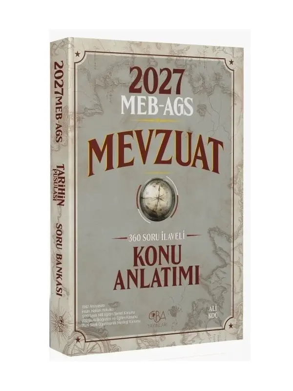CBA Yayınları 2027 MEB-AGS Mevzuat Konu Anlatımı - Ali Koç CBA Yayınları