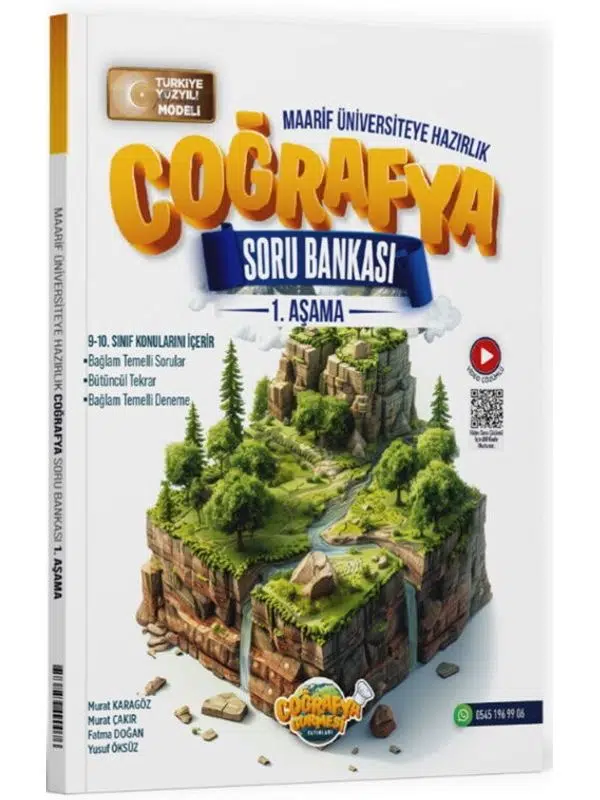 Coğrafya Gurmesi Yayınları TYT Coğrafya 1. Aşama Maarif Model Soru Bankası