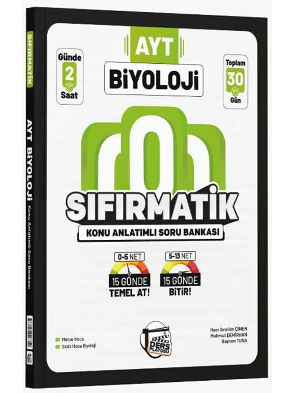 Ders Platosu AYT Biyoloji Sıfırmatik Konu Anlatımlı Soru Bankası