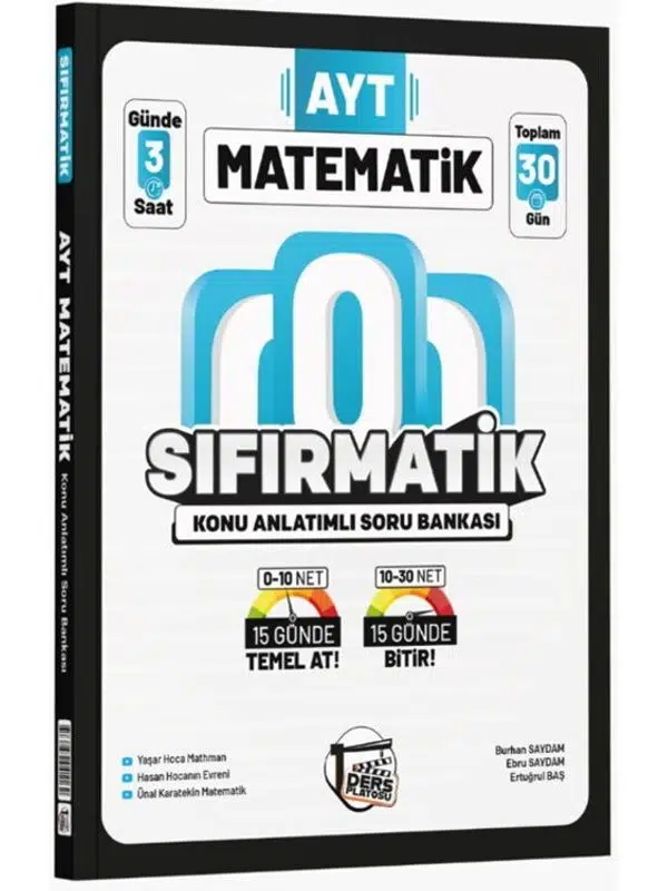Ders Platosu AYT Matematik Sıfırmatik Konu Anlatımlı Soru Bankası