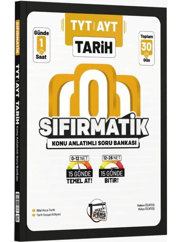 Ders Platosu TYT AYT Tarih Sıfırmatik Konu Anlatımlı Soru Bankası