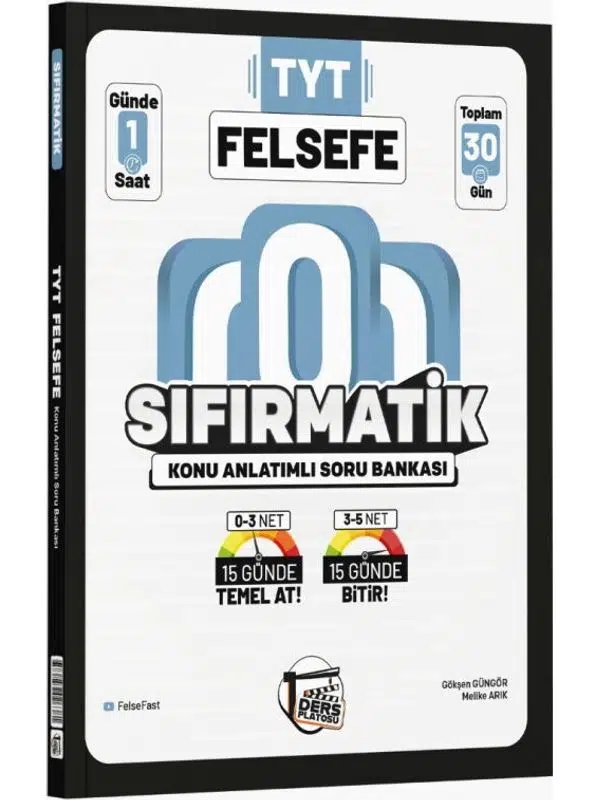 Ders Platosu TYT Felsefe Sıfırmatik Konu Anlatımlı Soru Bankası